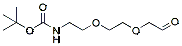 Molecular structure of the compound: BocNH-PEG2-CH2CHO