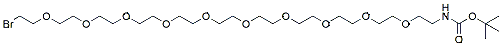 Molecular structure of the compound: N-Boc-PEG10-bromide