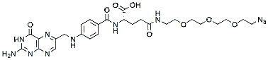 Molecular structure of the compound: Folate-PEG3-azide