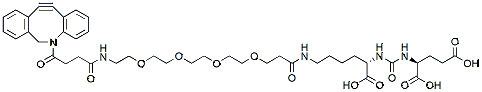 Molecular structure of the compound: DUPA-PEG4-DBCO