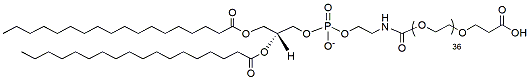 Molecular structure of the compound: DSPE-PEG36-CH2CH2COOH
