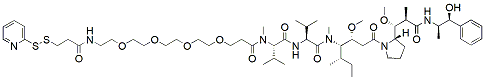 Molecular structure of the compound: SPDP-PEG4-MMAE