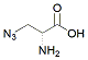 Molecular structure of the compound: 3-Azido-D-alanine HCl