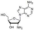Molecular structure of the compound: 2-Amino-2-deoxyadenosine