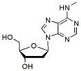 Molecular structure of the compound: N6-Methyl-2-deoxyadenosine