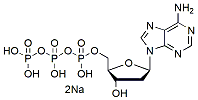 Molecular structure of the compound: 2-Deoxyadenosine 5-triphosphate disodium