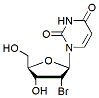 Molecular structure of the compound: 2-Bromo-2-deoxyuridine