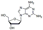 Molecular structure of the compound: 2-Amino-2-deoxyadenosine