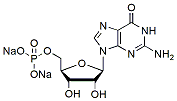 Molecular structure of the compound: Guanosine 5-monophosphate disodium