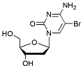 Molecular structure of the compound: 5-Bromo-2-deoxycytidine