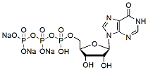 Molecular structure of the compound: Inosine-5-triphosphate trisodium