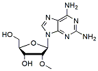 Molecular structure of the compound: 2-Amino-2-O-methyladenosine