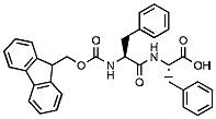 Molecular structure of the compound: Fmoc-Phe-Phe-OH