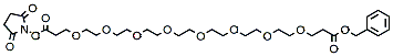 Molecular structure of the compound: Benzyloxy carbonyl-PEG8-NHS ester