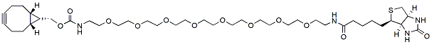 Molecular structure of the compound: endo-BCN-PEG8-Biotin