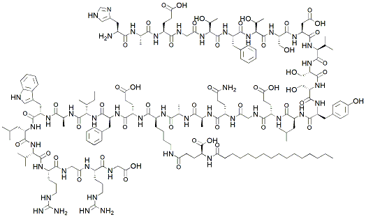 Molecular structure of the compound: Liraglutide