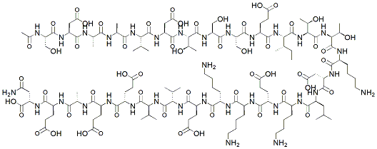 Molecular structure of the compound: Thymosin Alpha 1