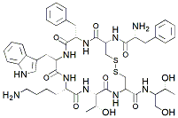 Molecular structure of the compound: Octreotide Acetate