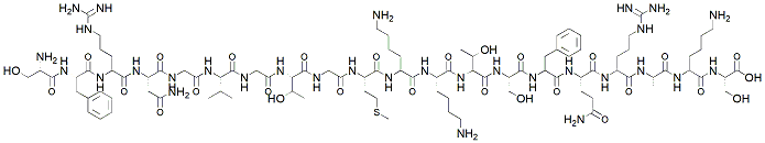 Molecular structure of the compound: Neuropeptide S