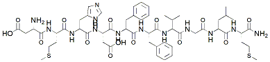 Molecular structure of the compound: Neurokinin B