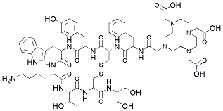 Molecular structure of the compound: Edotreotide