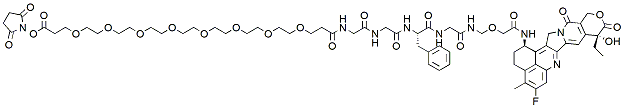 Molecular structure of the compound: NHS ester-PEG8-GGFP-DXD