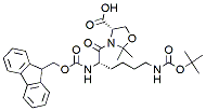 Molecular structure of the compound: Fmoc-Lys(Boc)-Ser[PSI(Me,Me)Pro]-OH