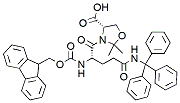 Molecular structure of the compound: Fmoc-Gln(Trt)-Ser[PSI(Me,Me)Pro]-OH