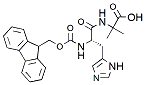 Molecular structure of the compound: Fmoc-His-Aib-OH, TFA salt