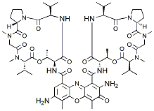 Molecular structure of the compound: 7-Aminoactinomycin D (7-AAD)