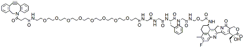 Molecular structure of the compound: DBCO-PEG8-GGFG-DXD
