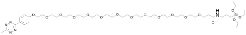 Molecular structure of the compound: Methyltetrazine-amido-PEG12-triethoxysilane