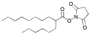 Molecular structure of the compound: NHS ester-2-hexyldecanoate