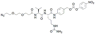 Molecular structure of the compound: Azido-PEG2-Val-Cit-PAB-PNP