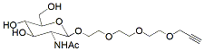 Molecular structure of the compound: Beta-GlcNAc-PEG4-alkyne