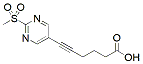 Molecular structure of the compound: 6-(2-(Methylsulfonyl)pyrimidin-5-yl)hex-5-ynoic acid