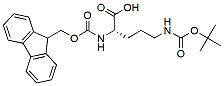 Molecular structure of the compound: Fmoc-Orn(Boc)-OH