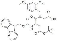 Molecular structure of the compound: Fmoc-Asp(OtBu)-(Dmb)Gly-OH