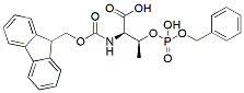 Molecular structure of the compound: Fmoc-D-Thr(PO(OBzl)OH)-OH