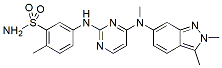 Molecular structure of the compound: Pazopanib
