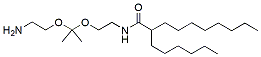 Molecular structure of the compound: N-(2-(2-(2-aminoethoxy)propan-2-yloxy)ethyl)-2-hexyldecanamide