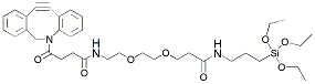 Molecular structure of the compound: DBCO-PEG2-triethoxysilane
