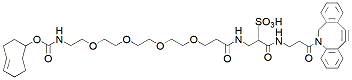 Molecular structure of the compound: Sulfo DBCO-PEG4-TCO