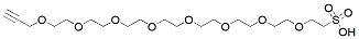 Molecular structure of the compound: Propargyl-PEG8-sulfonic acid