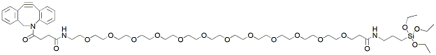 Molecular structure of the compound: DBCO-PEG12-triethoxysilane