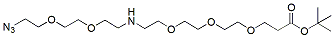 Molecular structure of the compound: N-(Azido-PEG2)-NH-PEG3-t-butyl ester