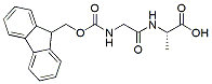 Molecular structure of the compound: Fmoc-Gly-Ala-OH