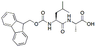 Molecular structure of the compound: Fmoc-Leu-Ala-OH