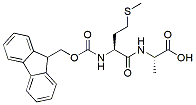 Molecular structure of the compound: Fmoc-Met-Ala-OH