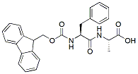 Molecular structure of the compound: Fmoc-Phe-Ala-OH